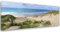 Feeby Leinwandbild - Bilder Wohnzimmer - Meer Strand Dünen Landschaft Blau - 120x40 cm 1tlg - Deko Schlafzimmer - Wanddekoration - Aesthetic - Groß Moderne Bild - Foto auf Leinwand