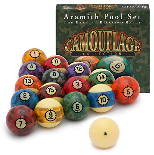 Aramith Billardkugel-Set, Camouflage, 5,4 cm