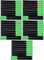50x 30 cm x 25 mm wiederverschließbare Klett-Kabelbinder NEON GRÜN mit Metall-Öse - Kabel-Klettband 300 mm wiederverwendbar