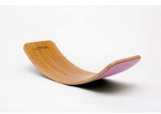 Wobbel Balanceboard Bambus mit Filz Puder Rosa