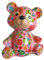 Spardose Bär rosa mit Pilzen Pomme Pidou Sparbüchse Teddy Sparschwein Geldgeschenk Geschenk