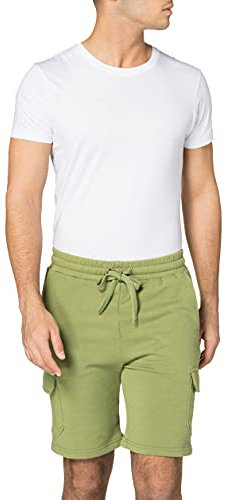 Urban Classics Herren Organic Cargo Sweatshorts Trainingshose, newolive, 3XL