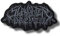 JJTEXTIX Aufnäher 'Slaughter to Prevail', Grau-Schwarz, Rund, 8-10 cm, Mittel, Textil, Aufbügeln, Gotisch, 1 Stück