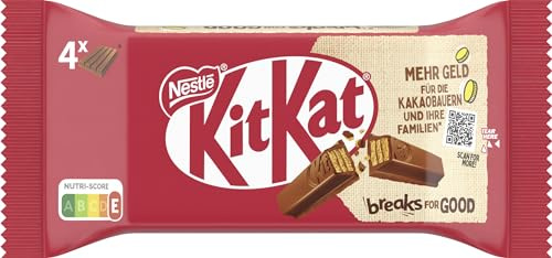 Nestlé KitKat Classic Schokoriegel, Knusper-Riegel mit Milchschokolade & knuspriger Waffel, 1er Pack (1 x 4 x 41,5g)