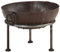 vidaXL Rustikale Feuerstelle Feuerschale Feuerkorb Gartenfeuer Gartenofen Terrassenofen Terrassenfeuer Garten Terrasse Ø 40cm Eisen