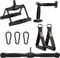 DYNASQUARE Pro Cable Attachments for Home Gym, LAT Pulldown Equipment, Weight Machine Accessories, Straight Pull Down Bar, V-Shaped Press Down Bar, Tricep Rope, Exercise & Double D Handle