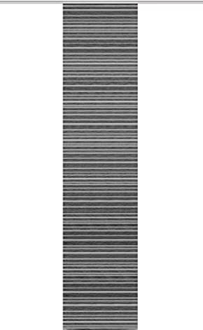Home Fashion / Fertig-Schiebewand mit Querstreifen aus Bambus-Optik, Seiten lasergeschnitten, |FOLKE| 084957-8007 | GRÖSSE 245 X 60 cm/ANTHRAZIT