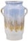 Vase Steinzeug Mehrfarbig blau weiß Gold 25 cm wasserdicht handgefertigt Gerrha