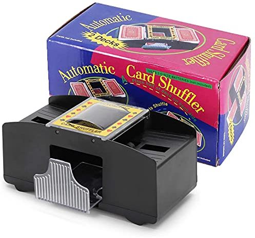 Dacefloy Card Shufflers 1-2 Decks Automatische Spielkarte Shuffling Machine AA Batterien betriebenes Werkzeug für UNO, Texas Hold'em, Home Card Games, Blackjack, Electric Casino Poker
