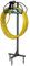 Mutool Garden Hose Holder, Hose Pipe Holder Freestanding Hose Stand Detachable Metal Garden Water Hose Storage Organizer, Heavy Duty Garden Pipe Stand with One More Layer of Storage, Black
