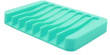 Lmyzcbzl Soap Dish, Silicone Soap Dish, Self Draining Soap Case Holder, Soap Dishes for Bathroom, Waterfall Anti-Slip Design Soap Holder for Kitchen, Bathroom