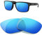 HiCycle2 Polarisierte Ersatzgläser für Oakley Holbrook Sonnenbrille, mehrere Optionen(Blau)