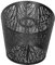 Table Lamp Shade, Wrought Iron Lampshade Carved Forest Tree Shaped E27 Mini Lamp Shade for Table Lamp Bedroom Bedside Decoration, 7.5 X 5.9 X 5.1in (Black)