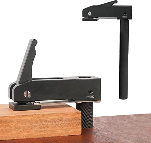 Verlängerte Version Holzbearbeitung Halt Schnell Halt Bank Hundeklemme Desktop Schnell Aktionierende Halteklemme Verstellbarer Schnell Fixierter Clip Aluminiumlegierung für 19/20 mm Hundeloch