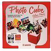 Canon Photo Cube Value Pack, Incluye Cartucho de Tinta PG-560 y CL-561 + 40 Hojas de Papel Fotográfico Brillo, Compatible con Impresoras de Inyección de Tinta PIXMA
