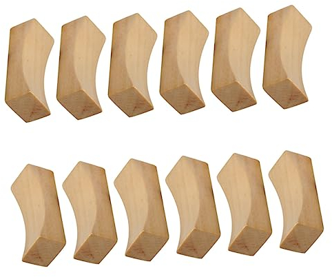 TOPBATHY Couverts De Table Range Couteaux 12 Pièces Simple Concave Repose- Ustensiles En Bois Pour Manger Supports D'Étagères Bois Support Support Cuillère Repose- Supports D'étagère