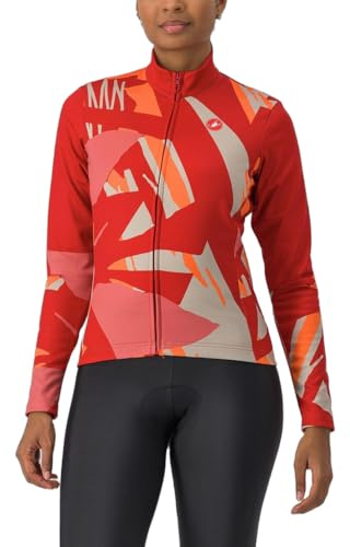 CASTELLI 4523547-654 TROPICALE LS Jersey T-Shirt Unisex Mineral RED Größe S