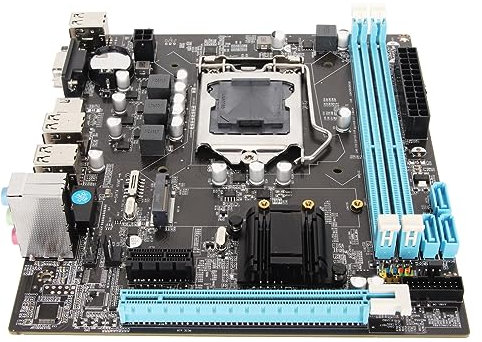 Slot CPU LGA 1155, DDR3 a Doppio Canale, M.2 NVMe NGFF, Alimentazione Trifase, Uscita VGA HD, Supporta I3/i5/i7, 16 GB di Massima, Slot per Scheda Grafica PCIe X16, 6 USB