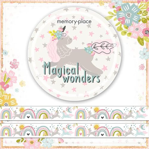 Memory Place Washi Tape 15mmX5m-Magical Wonders