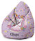 DreamRoots Personalisierte Sitzsack Mädchen und Jungen mit füllung - Personalisierte Geschenke Kinder - Sitzsack Kinderzimmer 80x80x120cm - Bean Bag Kinder - Kindersitzsack