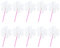 SAFIGLE 10St DIY Windrad Kinder: Leere Papier-WindmüHlen Zum Bemalen, Kreatives Spielzeug FüR Kinder, 39 X 21,5 X 2 cm, Bunt