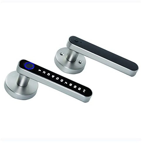 Poignée intelligente de serrure de porte d'empreinte digitale for l'appartement de maison à la maison avec le clavier numérique de serrure de porte de clé entrée sans clé électronique , Verrouillage D