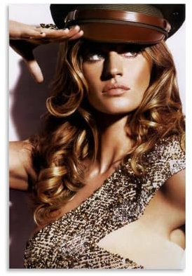 KUYHADSCE Gisele Bundchen Poster, Wandposter für Wohnung oder Zuhause, Schlafzimmer, Wohnzimmer, Badezimmer, Büro, Weinbar, Kunst, dekoratives Gemälde, Poster, 30 x 45 cm, ungerahmt