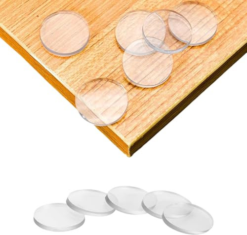 Vxcbad 75 tappetini in silicone trasparente antiurto – Adesivi di protezione silenziosi versatili per porte, tastiere e pannelli in vetro – Cuscinetti antiscivolo, piedini in gomma (20 x 2 mm)