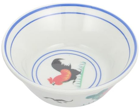 Cabilock Vintage Rice Bowl Retro Soup Bowl Material Easy Clean Farmhouse Style 1pc