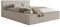 Selsey Polsterbett 140 x 200 cm Doppelbett Gepolstertes Bett Bettgestell Mit Stauraum Und Kopfteil Weicher Cord Stoff Grau-Beige Affolio