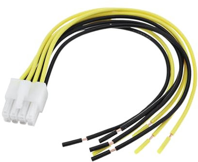 VGOL 1x Câbles pour Haut-Parleur à 8 Broches Prise D'entrée Haut Niveau Compatible avec Alpine MRV MRP V12 V-Power Flex L'amplificateur(20 Cm)