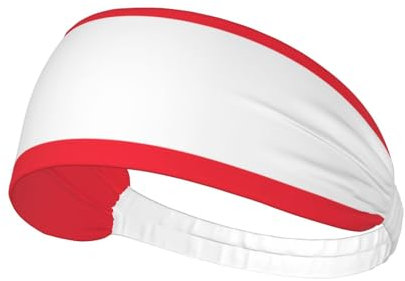 Elastisches Übungs-Stirnband – Weiches und atmungsaktives Stirnband zum Laufen, Radfahren, Yoga und mehr, Aufdruck der österreichischen Flagge
