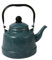 Bollitore da tè smaltato vintage - Teiera smaltata con manico cool touch per arredare la cucina di casa sui fornelli(Verde,1.1L)