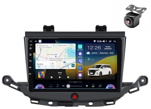 Android 14 Autoradio für Opel GrandLand X Astra K 2015 2016 2017 2018-2021 GPS Navigation 9 Zoll Kapazitiver Touchscreen Auto Stereo Mit Lüfter SWC FM RDS Carplay Android Auto (M300S 8core 4+32G)