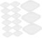 HANABASS 50 Pièces Coupelles Rectangulaires Plastique Transparent pour Pots de Fleurs Saucers Idéaux pour Plantes Drainage Surfaces Support Stable pour Petits Pots Carrés Accessoires de