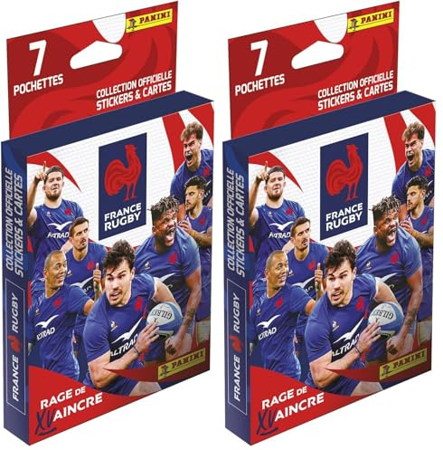 Panini 004729KBF7 Rugby French Team – Rage to Defeat Blister mit 7 Taschen (Packung mit 2)