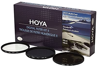 Hoya Digital Filter Kit (77mm) inkl Cirkular Polfilter/ND-Filter (NDx8)/HMC-C, UV-Filter