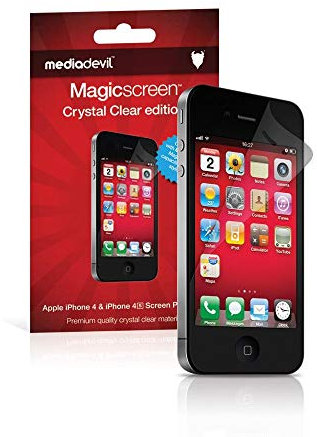 MediaDevil Screen Protector for iPhone 4 and iPhone 4S - Crystal Clear Edition Film (2-Pack)