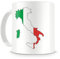 Samunshi® Italien in Nationalfarben Tasse Kaffeetasse Teetasse Italia Italy