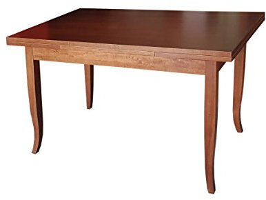 Castagnetti 1928 Verona Tavolo Allungabile, Legno, Tinto Noce, 140X80X80 cm