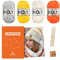 myboshi Strickset Mütze Irvine, Strickpaket für Fortgeschrittene, inkl. No.1 Wolle, Nadel, Anleitung und Label, 30% Merinowolle Orange mit Nadelspiel