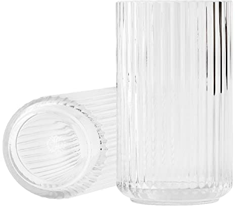 Lyngby Porcelæn Vase H31 cm Lyngby aus mundgeblasenem Glas zeitlos, klar