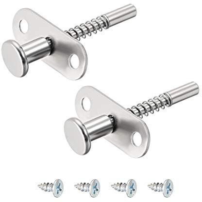 sourcing map Plunger Latches Spring-Loaded Stainless Steel 6mm Dia Head 6mm Dia Spring 60mm Total Length, 2pcs