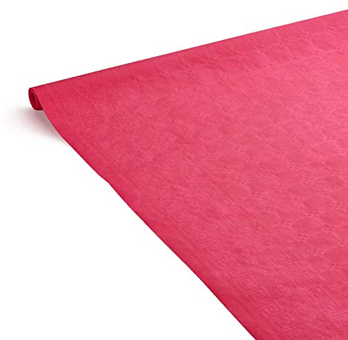 LE NAPPAGE ARTS DE LA TABLE Nappe Fuchsia en Papier damassé - 1,18x6m