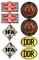 DDR Nr.5 / 8X Aufkleber Breite je 6,5cm Fortschritt VEB IFA DDR Oldtimer MINOL Retro Landmaschine Erntemaschine Vintage Osten Ostalgie Sticker