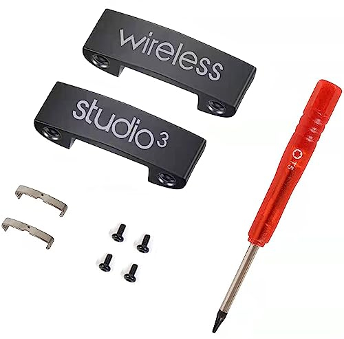 Studio 3 Ersatzscharnier wie das OEM-Ersatzteil, langlebiges Reparaturset, kompatibel mit Beats by Dre Studio3 Wireless (A1914) Kopfhörern (schwarz)