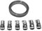 Schlauchschellen-Set Länge 3 Meter Bandbreite 12.7 mm Endlosband mit Schneckengewinde und Bandschlösser V2A Edelstahl 7-tlg.