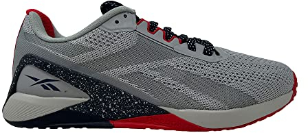 Reebok Unisex-Erwachsene Nano X1 Crosstrainer, Pure Grey 3/Vector Navy/Vector Red, 43 EU