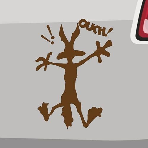 generisch Autsch Koyote Aufkleber 6 Größen 21 Farben- Ouch Cartoon Comic Lustig Roadrunner