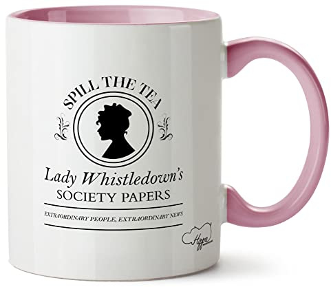 Hippowarehouse Lady Whistledown's Society Papers Headline Printed Mug Various Colour Options Ceramic Cup Kitchenware 11oz